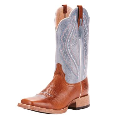 Ariat Western: PrimeTime Botas Western Mujer - Marrones / Moradas (HORQM5620)